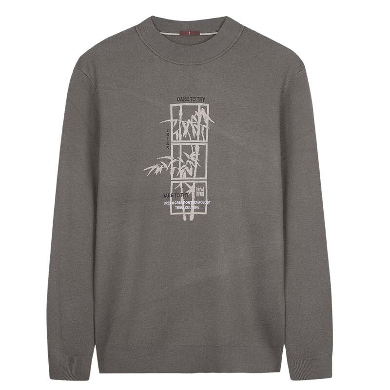 TRIES Men's Wool Blend Knit Sweater