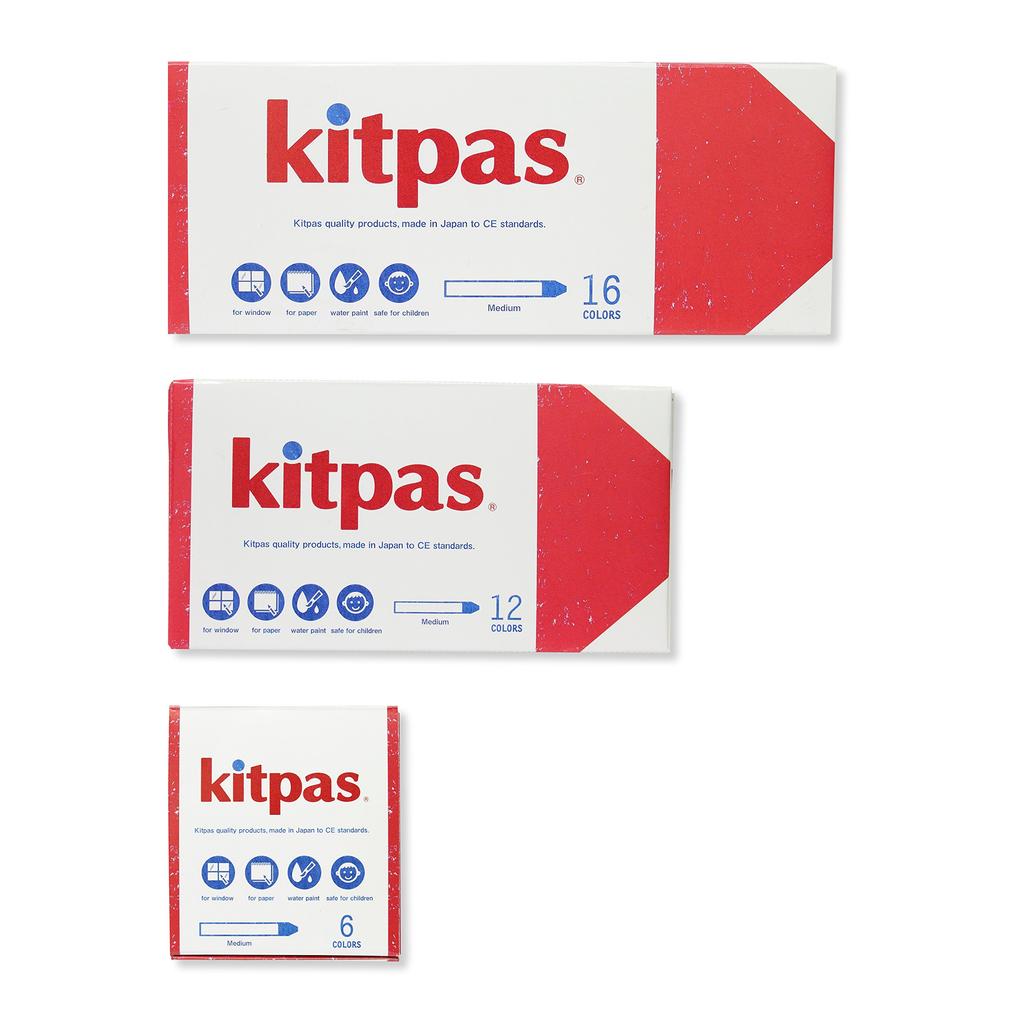 Nippon Rikagaku Kitpas Medium 16 Farben Körper KM-16C Größe 11x75mm/16 Farben/156g