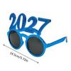 2027 Number Eyeglasses Happy New Year Glasses Diamond Glitter Sunglasses Cosplay Prop Xmas Party Decoration Funny Glasses