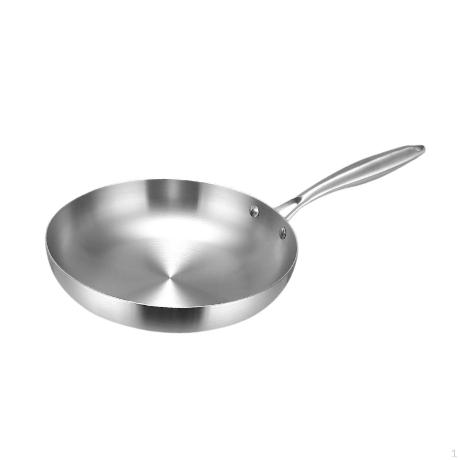 

Сковорода Wok с антипригарным покрытием, индукционная плита для жарки, жарки, помешивания, нержавеющая сталь 22cm