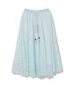 PENFIELD Lace Flare Long Skirt Sky Blue_Fs1Ws17F