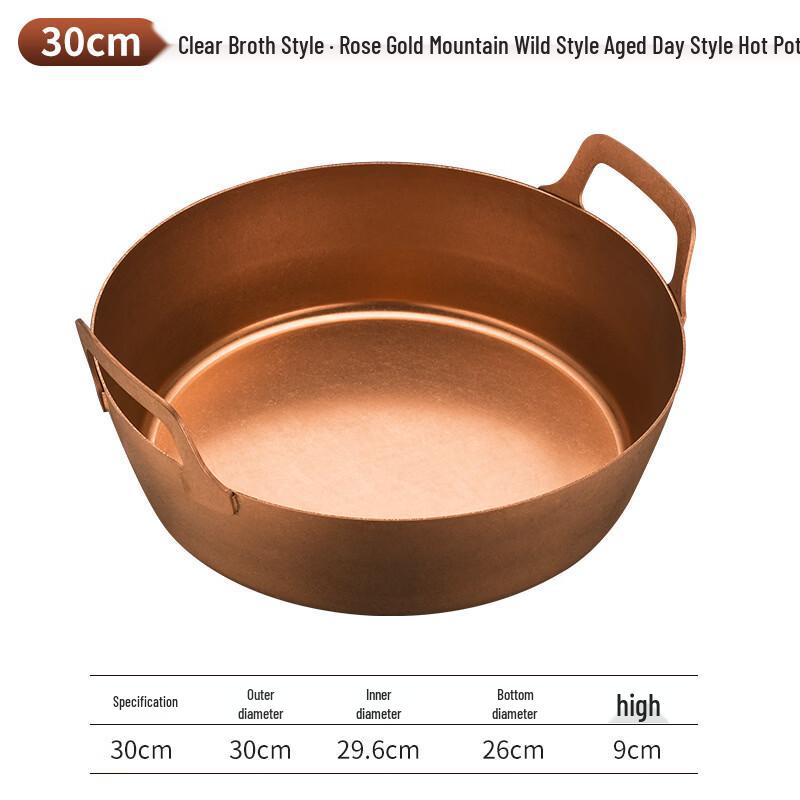 

Vintage Rose Gold Divided Hotpot