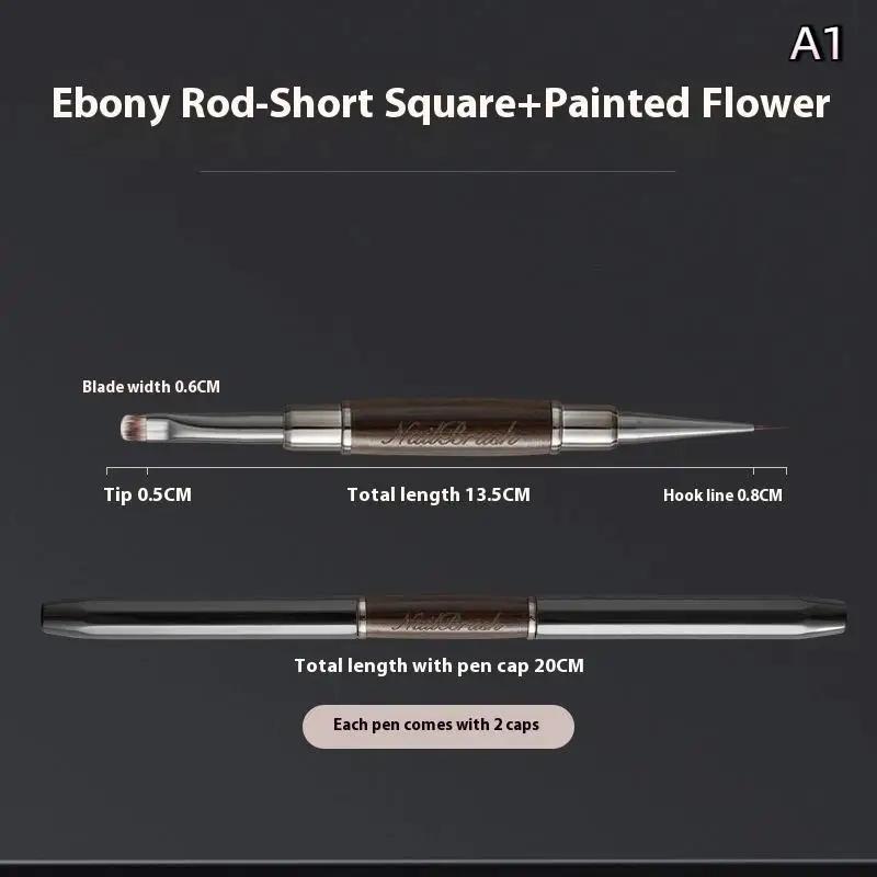 Sandalwood Line Nail Art Pen Double Headed Brush Nail Construction Pen High Quality Paintings Pen Nail Tools