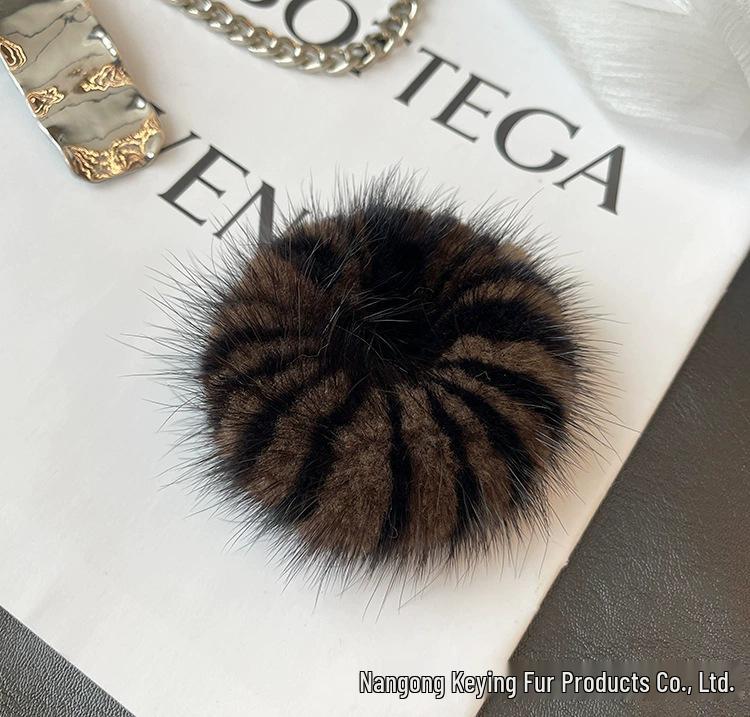 Korean Mink Fur Hair Tie: Cute & Plush High-End Hair Accessory for Women
