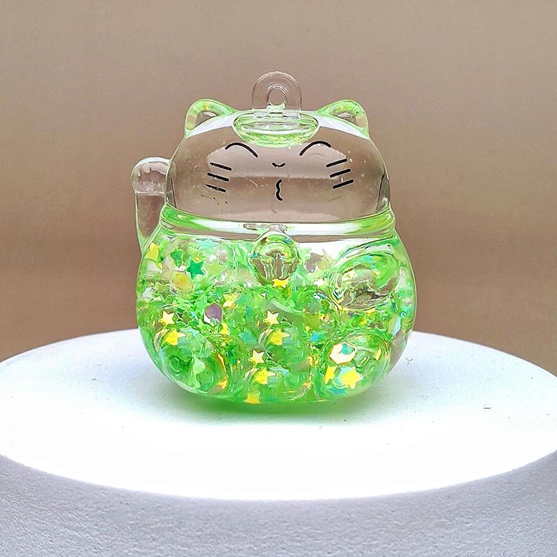 1Pcs Mini Resin Cartoon Cat Miniature Figures 3D Luminous Little Ornament Micro Landscape Diy Dollhouse Garden Decoration Craft
