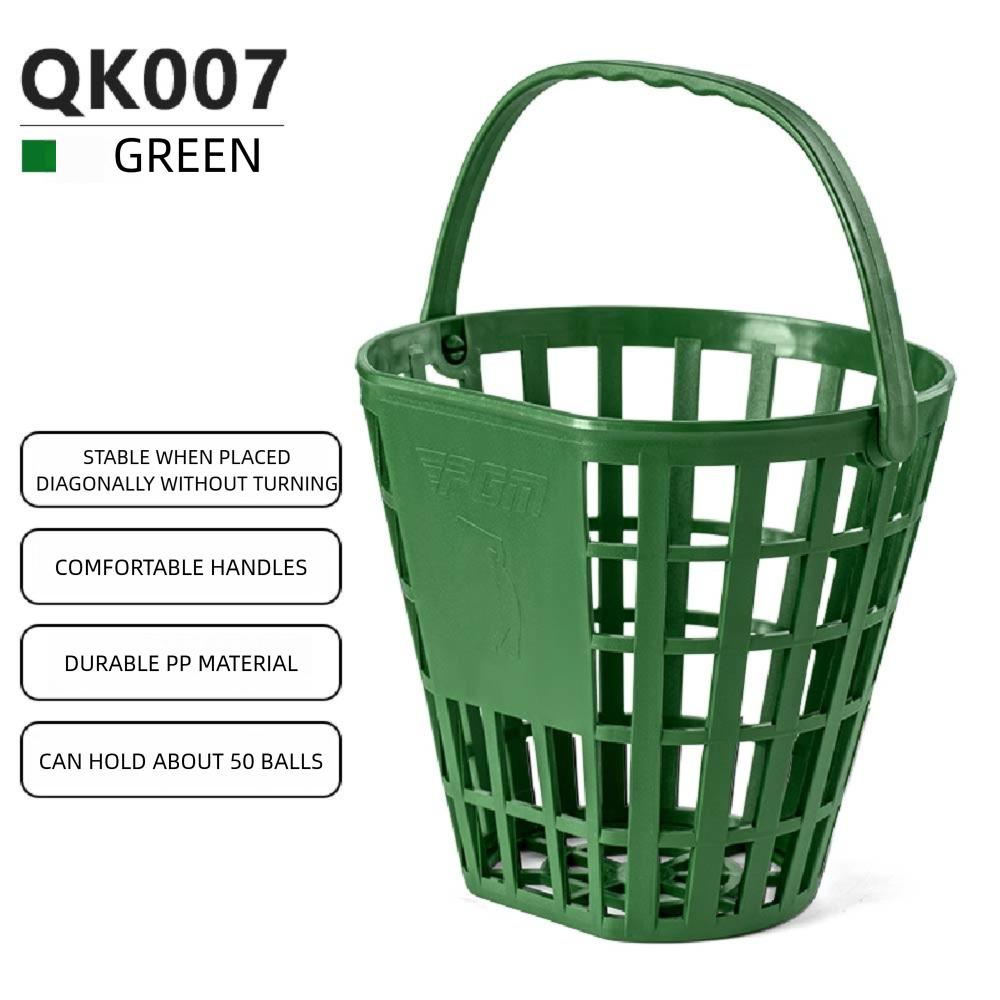 

Golf Portable Basket with 50 Balls, Eco friendly PP Serving Basket with Ball Frame Golf Accessories QK007