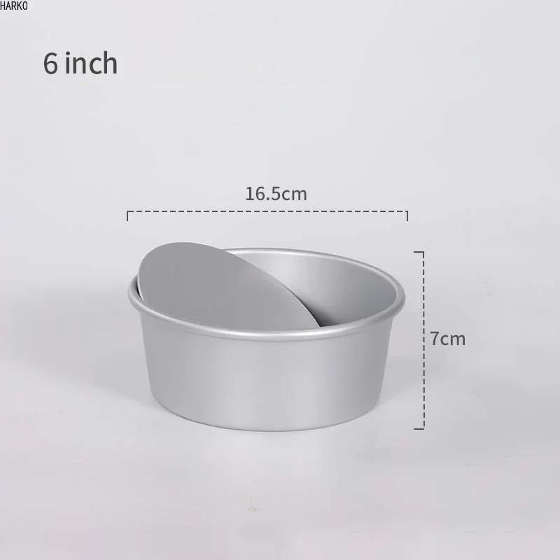 Kitchen Round Cake Mold Set Aluminum Alloy Cake Pan Set Non Stick Baking Pans 4/6/8 Inch Cakes Mould Removable Bottom Cocina