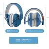 PLMQAZ Soundproof Earmuffs for 26db Soundproof for and Hearing Noise Reduction Children, Headphones, Foldable, Students, Sleep, Study, Relief, (Blue)