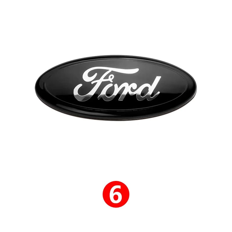 

Car Sticker Ford New 2025 Hot ABS Front Grille Rear Trunk Logo Stickers For Ford Focus Mondeo Edge Fiesta 3D Emblem Badge Design 22.5x9cm