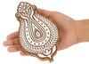 IBA Indianbeautifulart Textile Printing Block Asian Motif Hand Carved Wooden Stamp Wood Block Printing Textile Stamp For Fabric  Pottery Blocks- 5
