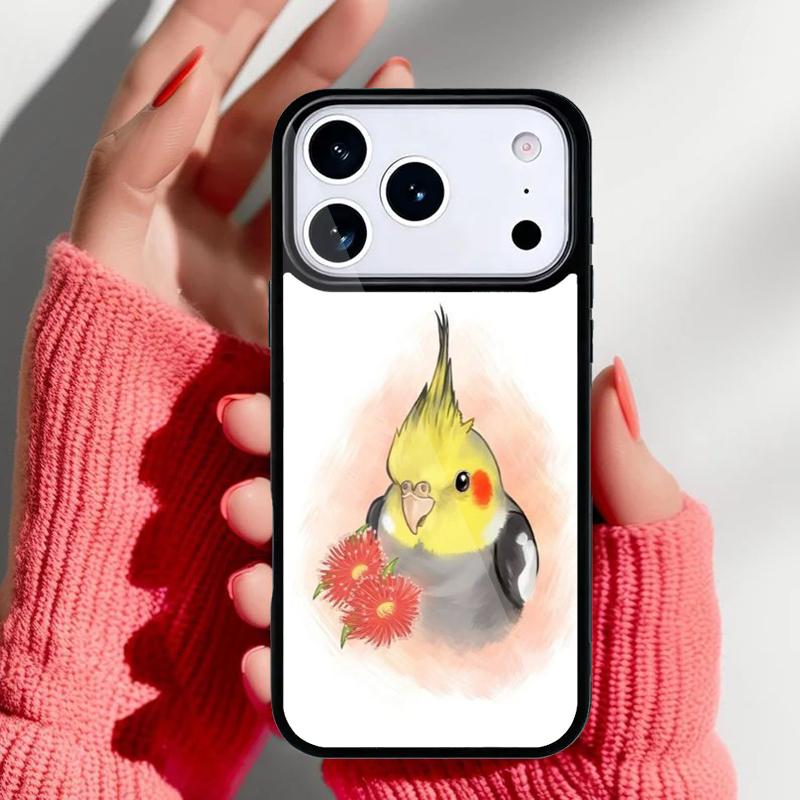 Parrot Bird Phone Case for iPhone 17 Air 16e 15 14 13 Pro Max Back Cover for 12 11 Pro Coque