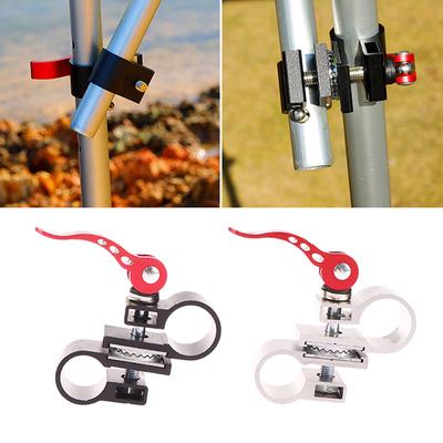 1PC Adjustable Fishing Chair Umbrella Clip Bracket Base Stand Clamp Fish Pole Holder - Durable Fishing Gear Accessory