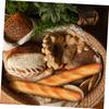 YARDWE Artificial French Longbread Lifelike Fake Food Kitchen Decor Photography Props PU Fake Bread Model 2-Piece Pan - -