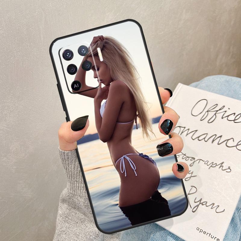Beach Booty Bikini Girl Case For Oppo A54 A74 A94 A17 A57 A77 A76 A16 A96 A18 A60 A80 A40 A38 A58 A78 A98 A15 A5 Pro