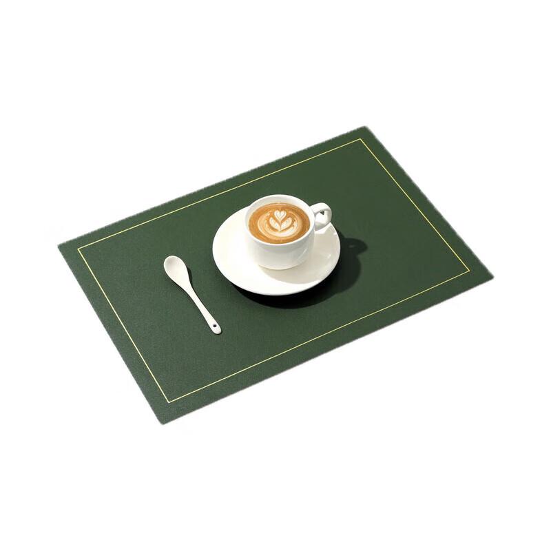 Leather Two-Tone Square Placemat