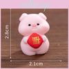Years New Blessing Pig Resin Ornament With Oranges And Koi Carp For Home Decor