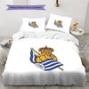 Real Sociedad Pattern Bedding Quilt Set  Home Decoration  Gift (1 * duvet cover + 2 * pillowcase  without core)
