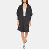 Ganni FW22 Solid Color Logo Print Hooded Long Sleeve Jacket Women Jackets Black F7163099