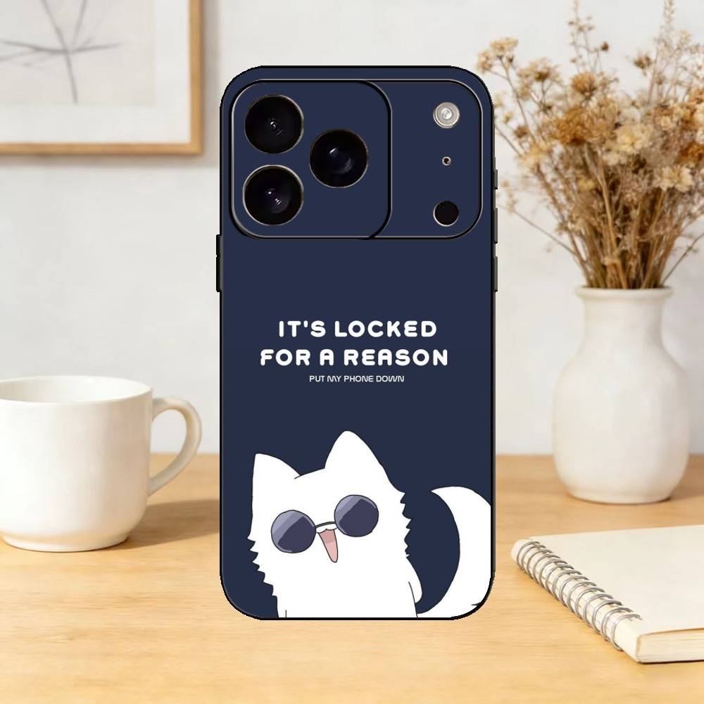 Dont Touch My Phone Phone Case Silicone black Soft For IPhone 17,16,15,14,13,12,11,SE,Plus Pro Max