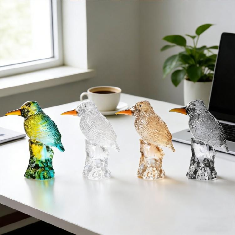 Handmade Bird Figurine Cute Animal Statue Home Table Decoration Ornament Wedding Holiday Gift Decoration