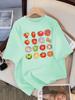 Tomato Variety Collection Chart T Shirt Female Summer Fashion Clothes Cotton Street Short Sleeve Casual Hip Hop T-Shirts