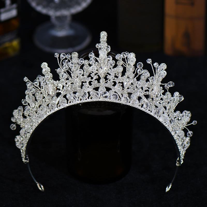 Elegant Rhinestone Crown Tiara for Bridal Wedding or Birthday