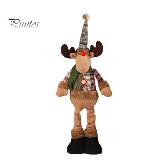 

Рождественская кукла, выдвижная, стоящая, снеговик, Санта, олени, украшения ручной работы, праздничный домашний декор для украшения комнаты с елкой C