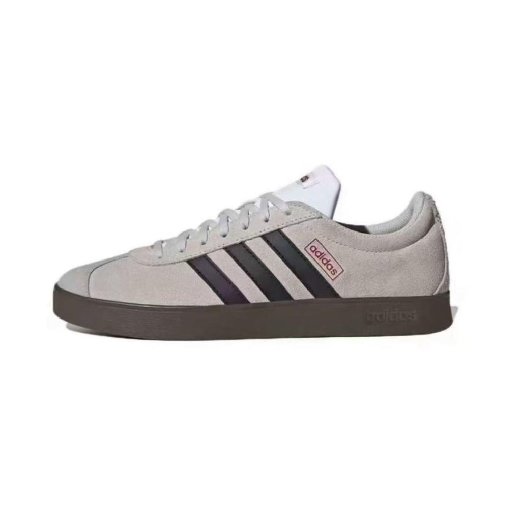 Adidas VL COURT 2.0 Cloud Slip Resistant Abrasion Resistant Low top Skateboard Shoes Unisex White Blue HQ1802(Team2109-)