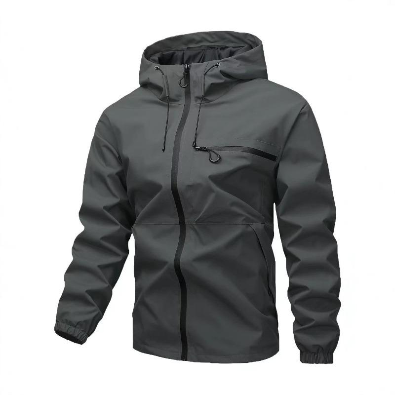 American Street Style Waterproof Hooded Casual Sports Jacket