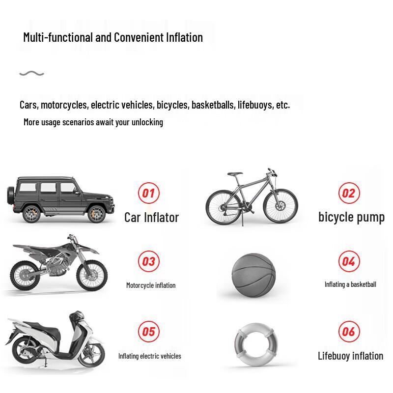 Forever QT311 Compact Stainless Steel High-Pressure Air Pump