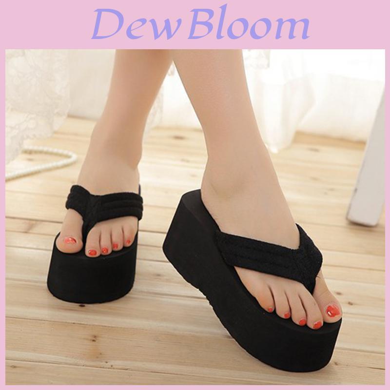 Stylish Womens Beach Sandals With Trendy Wedge Platform Slippers