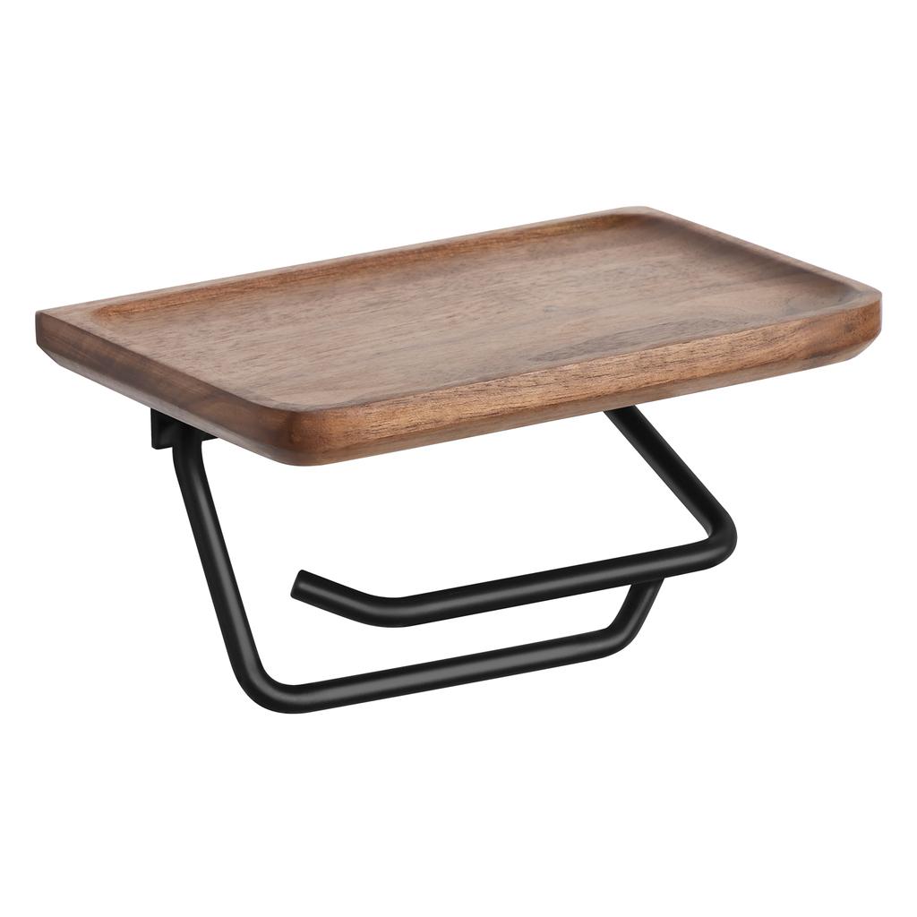 Paper Towel Holder Self Wood Adhesiv No-Punch Wall Mount Kitchen Bathroom Toilet Roll Paper Hook Storage Shelf Easy-Install