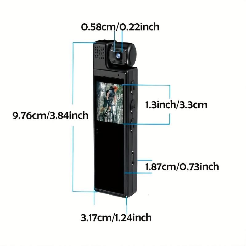 Smart Recorder - 1080P HD Body Camera, 180-degree Rotatable Lens, Handheld Pocket Camcorder, USB Charging