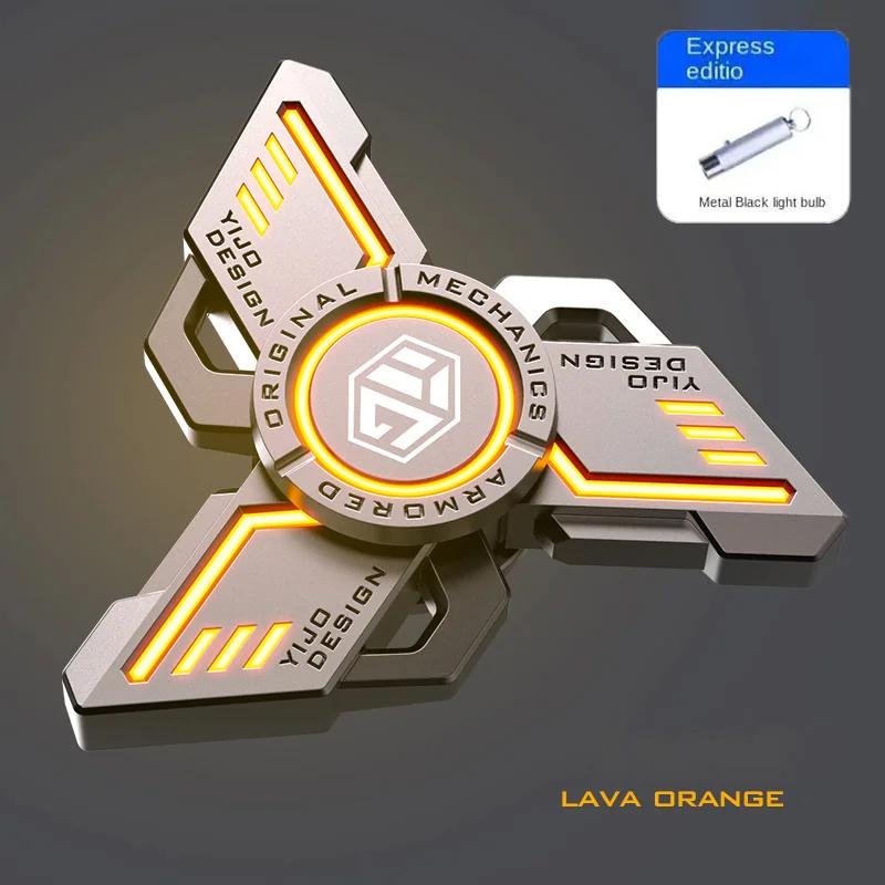 Stress Relief Toy Antistress EDC Luminous Fidget Spinners Alloy Metal Hand Spinner Noctilucent Gyro Stress Relief Cube for Adult