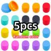 Silicone Rubber Bottle Caps Reusable Durable Seal Wine Stopper for Home Brewing Soft Drink Beer Bottles Preservers Bar Access