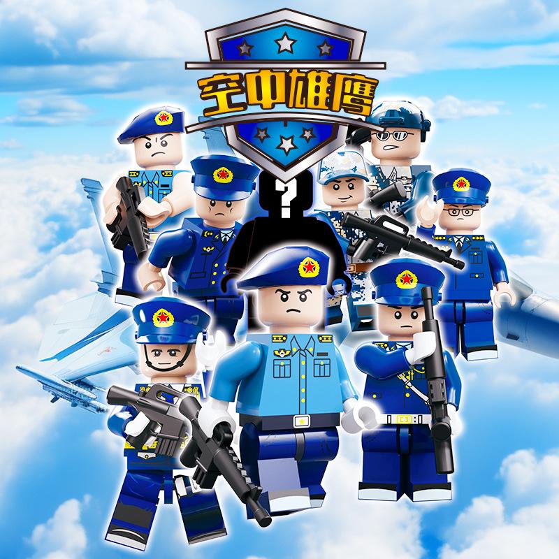 Sea, Land And Air Building Block Dolls Chinese Modern Military Dolls Assembled Boys Educational Toys
