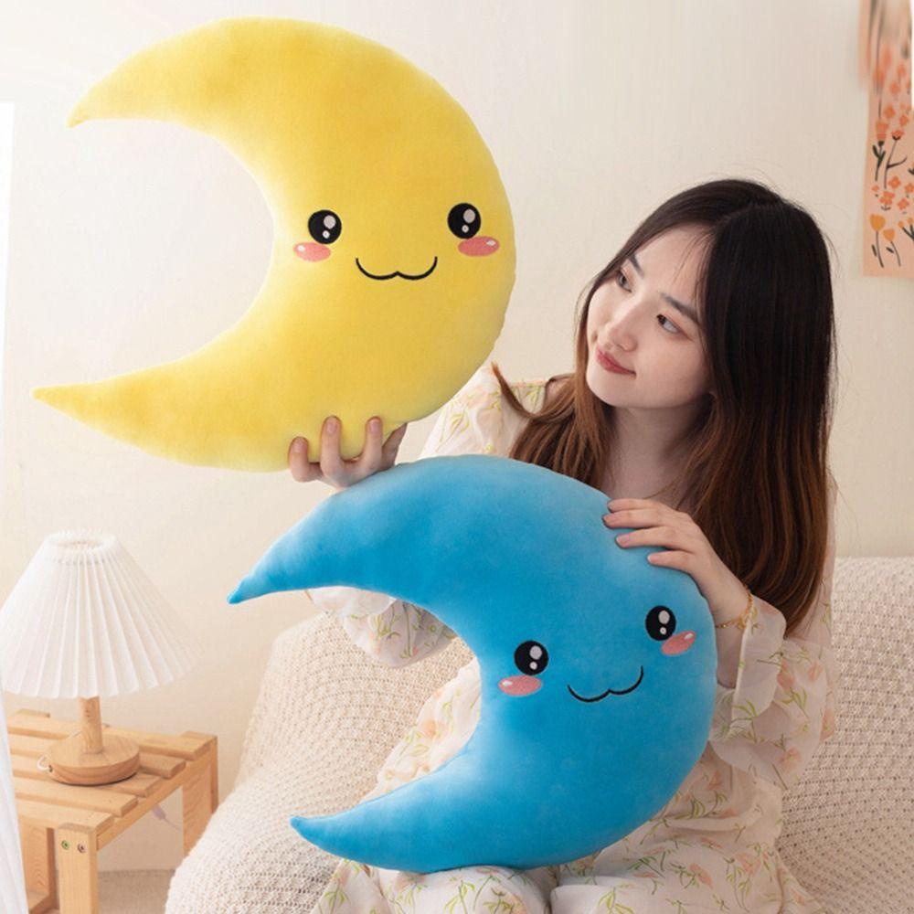 25/35cm Soft Pillow PP Cotton Stuffed Back Cushion Creative Gift Moon Plush Pillow  for Birthday