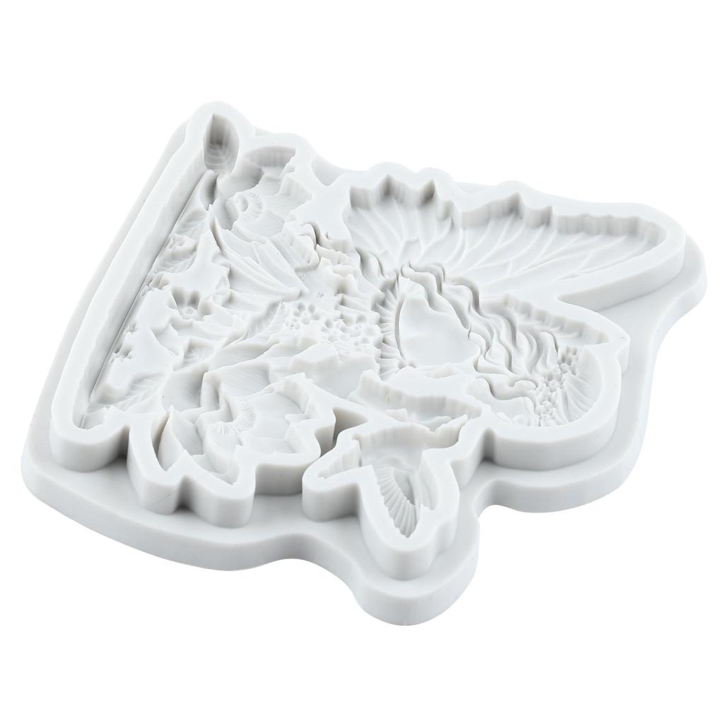 Flower Fairy Silicone Mold Bird Fondant Molds Cake Decorating Tools Cupcake Topper Candy Sugar Craft Gum Paste Polymer Clay