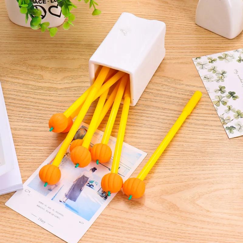 1 Pcs Hallowmas Pumpkin Pen 0.38mm Cute Pens Handle Gel Pen School Stationery Office Tools