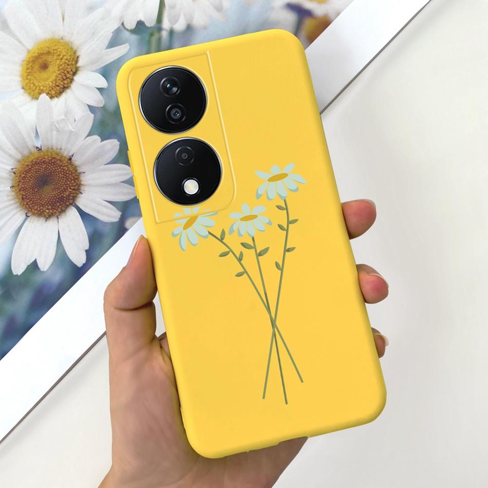 Cool Fashion Moon Printed Case For Honor X7b Candy Color Soft Silicon TPU Shockproof Phone Cases For HonorX7b X 7B 4G CLK-LX2