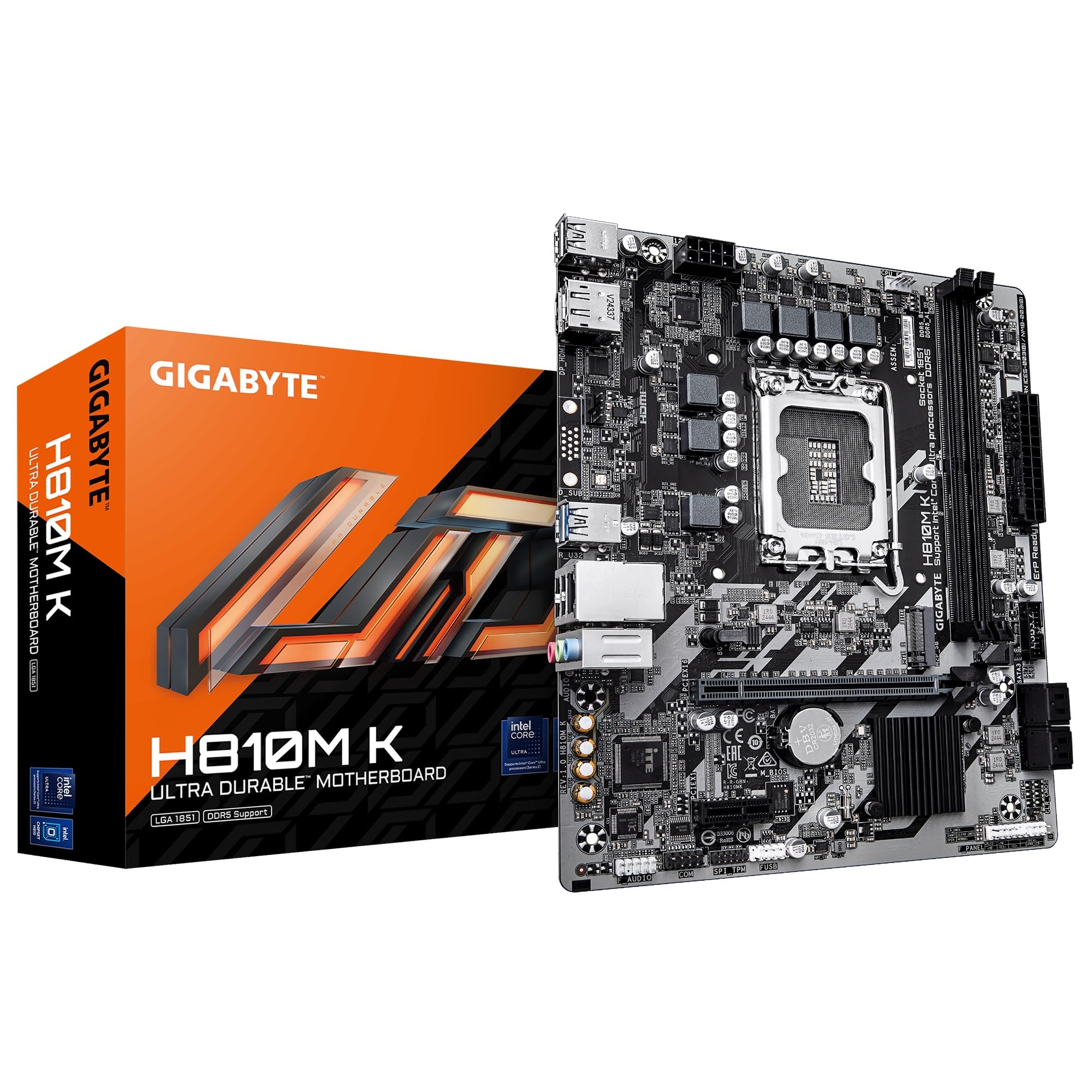 

GIGABYTE H810M K Micro-ATX Motherboard MB6739