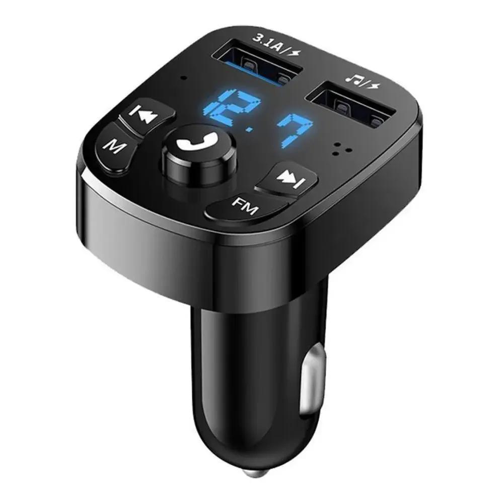 Bluetooth 5.0 Car MP3 Player FM Transmitter Dual USB Fast Charger Flash Drive Support Handsfree Receiver Car Accessories