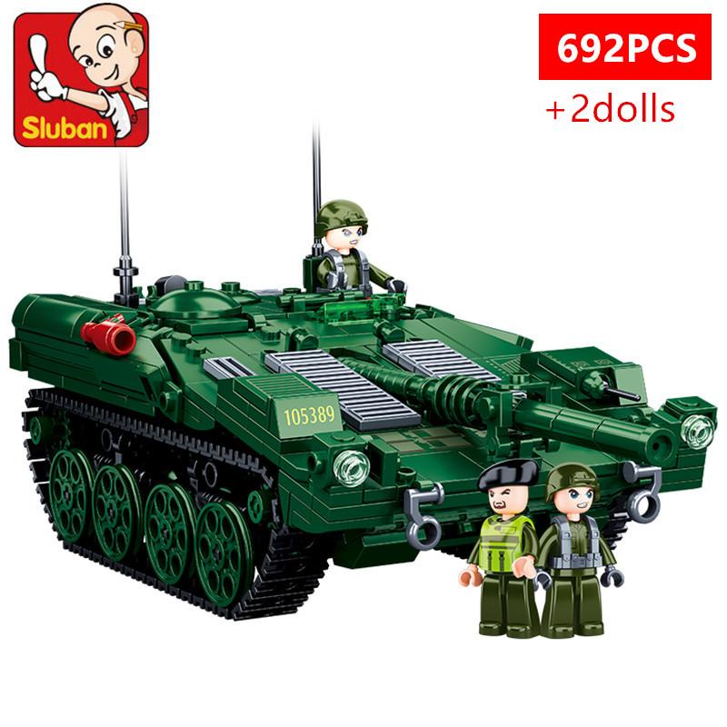 Vojenský Challenger Leopard Panther Těžký hlavní bojový tank Voják Stavebnice Plastový model Kostky Armádní hračky pro děti