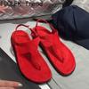 Retro Style Summer Clip Toe Women Gladiator Sandals Concise Ladies Outdoor Beach Vacation Shoes