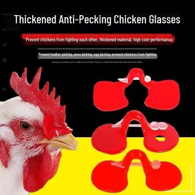 Chicken Anti-Pecking Glasses with Holes - Medium/Large Size