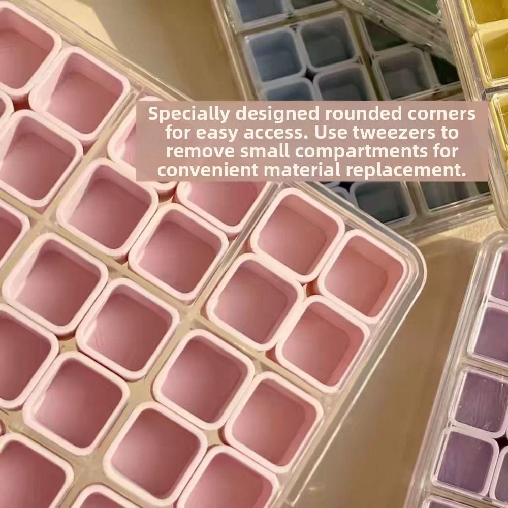 Plastic Nail Accessories Storage Box 48 Grids Home Storage Case New Bead Screw Container  Home
