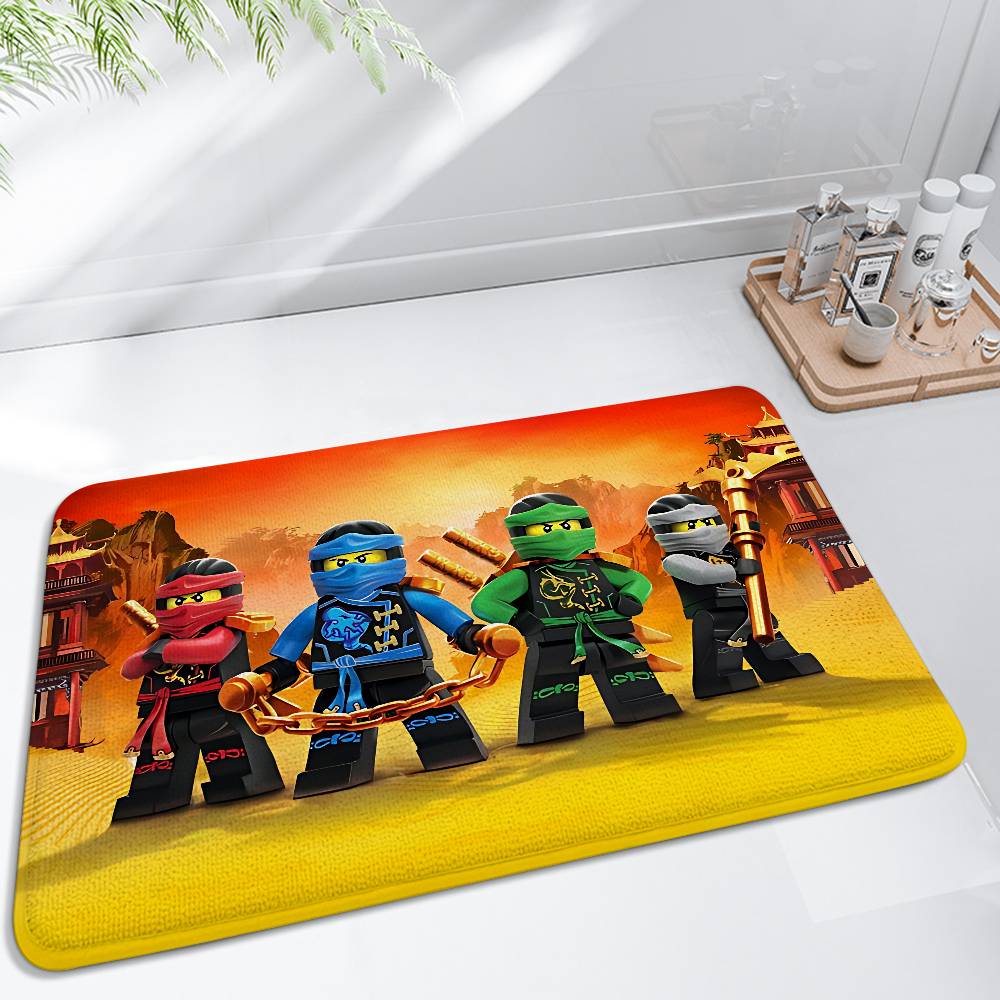 Cartoons-r-Ninjagos-cool Floor Mats Carpet For Living Room Decor Lounge Area Anti-slip Foot Mat Entrance Doormat