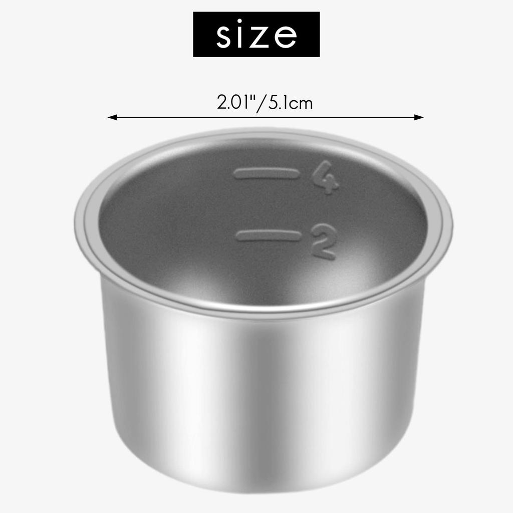 Haskoss 4-częściowy zamienny koszyk filtra do kawy 51 mm do ekspresu do espresso DeLonghi Portafilter bez dna