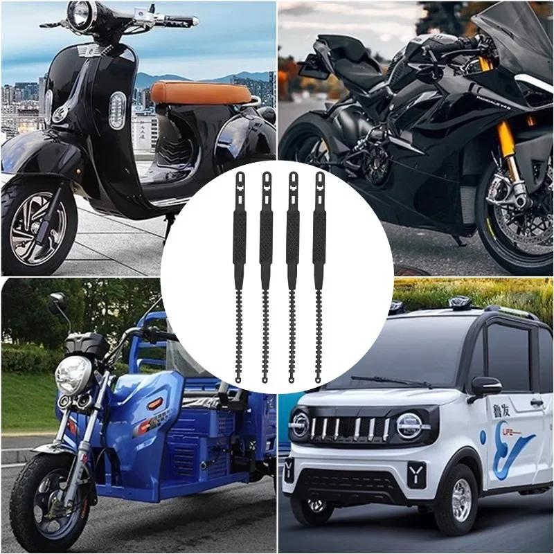 Motorbike Tire Anti Slip/Skid Tyre Chain Winter Emergency Safety Belt Reusable Motorcycle Snow Chains Accessorie 4-8PCS