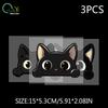 Black Kitten Cartoon Cute Car Body Scratch Cover Personal Creative Waterproof Electric Bike Motorcycle Sticker Decal